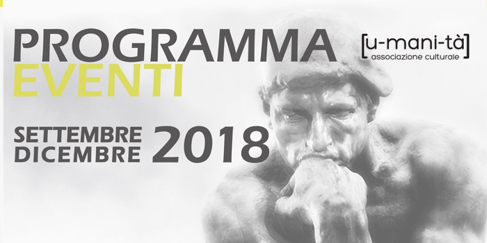 Programma eventi settembre-dicembre 2018