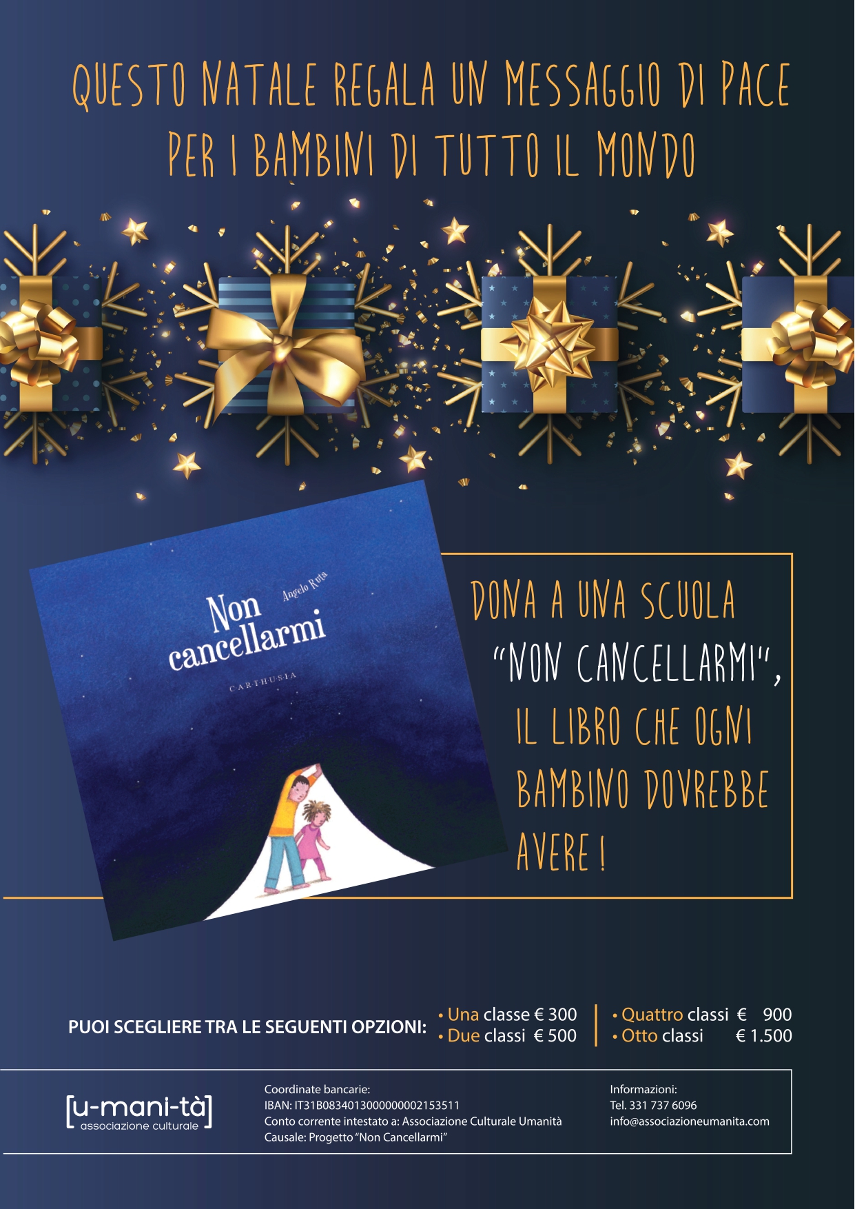 A NATALE DONA “NON CANCELLARMI”