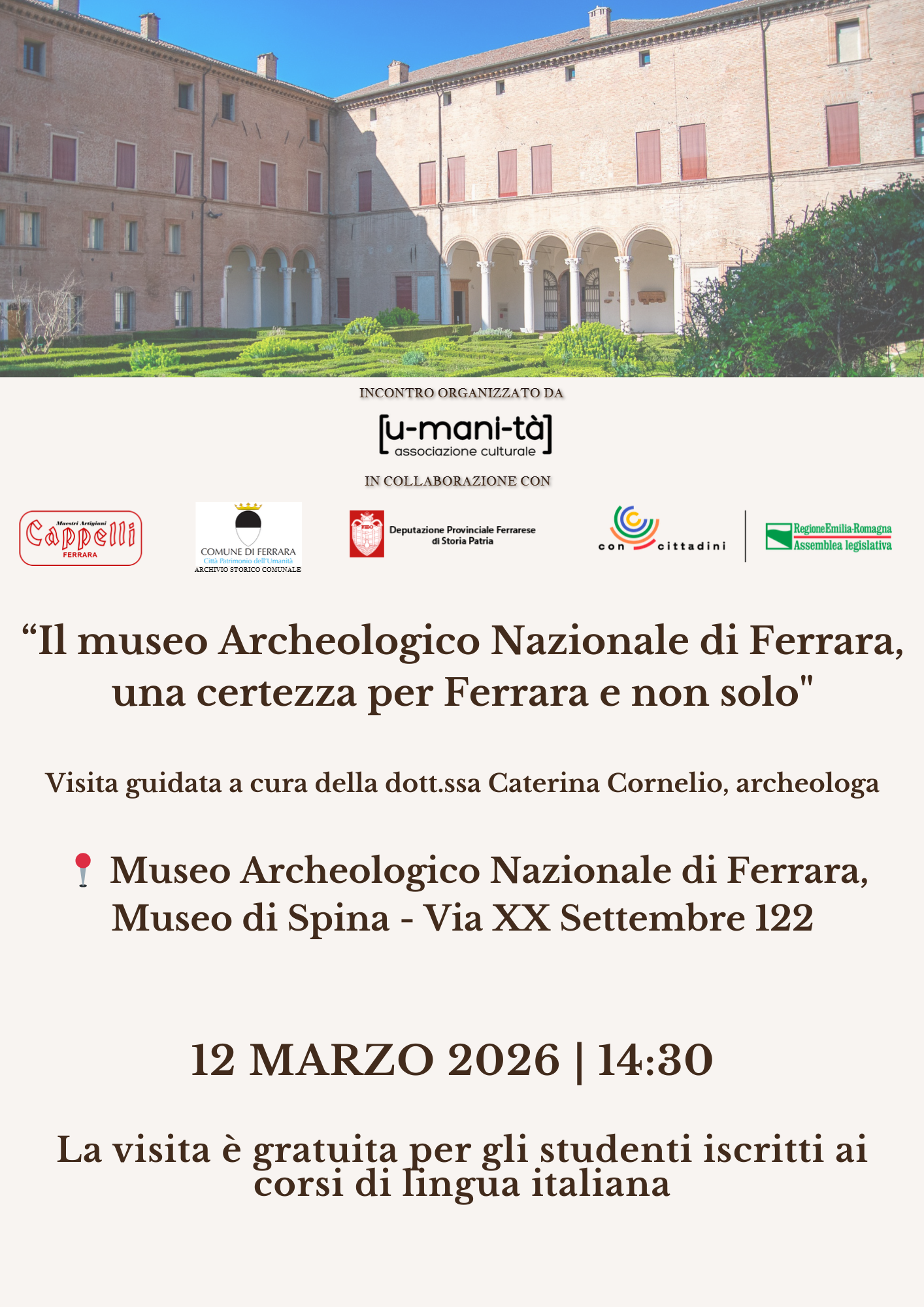 Associazione Culturale Umanità: una virtuosa e felice iniziativa volta all’integrazione per far conoscere la nostra città ai ragazzi stranieri