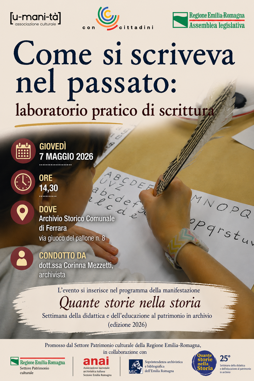 Come si scriveva in passato: laboratorio pratico di scrittura