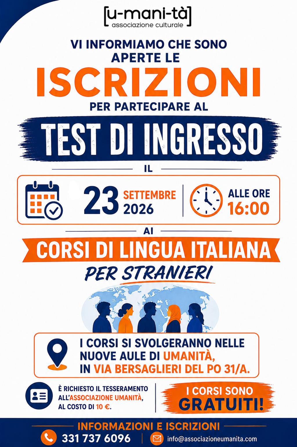 Corsi di lingua italiana per stranieri